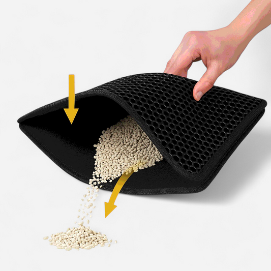 Zanko™ – Tappetino Lettiera Gatti Antisabbia a Doppio Strato (5 Taglie)